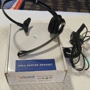 Black Call Center Headset